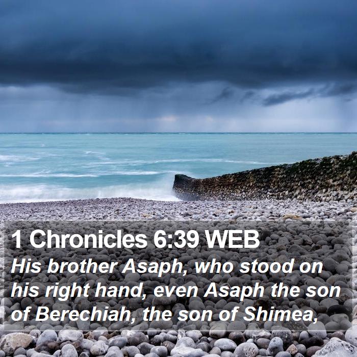 1 Chronicles 6:39 WEB Bible Study