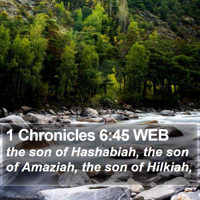 1 Chronicles 6:45 WEB Bible Study