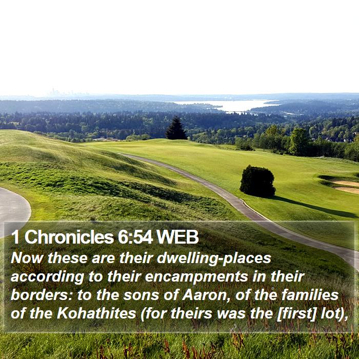 1 Chronicles 6:54 WEB Bible Study