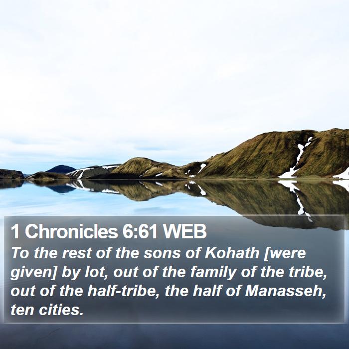 1 Chronicles 6:61 WEB Bible Study