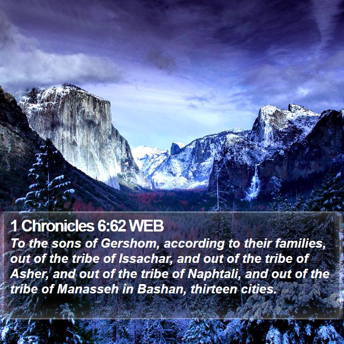 1 Chronicles 6:62 WEB Bible Study