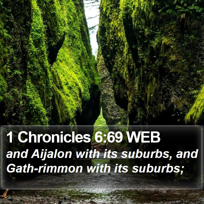 1 Chronicles 6:69 WEB Bible Study