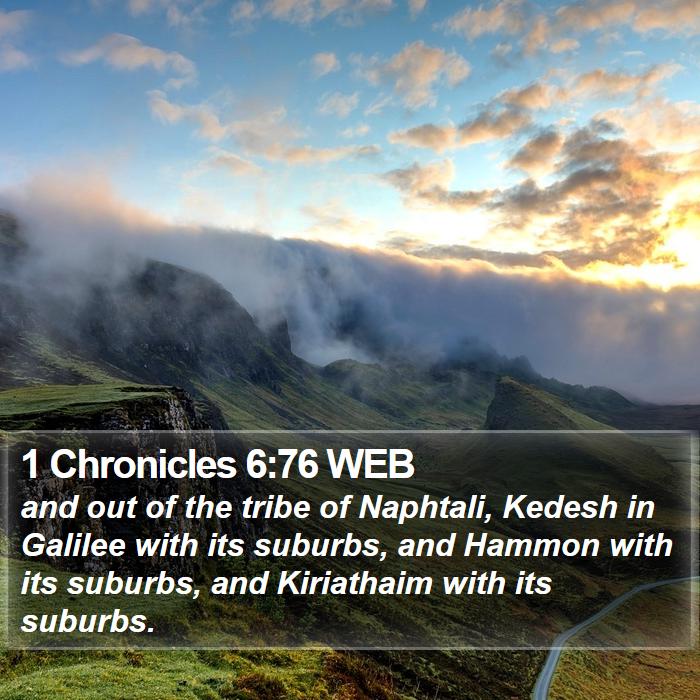 1 Chronicles 6:76 WEB Bible Study