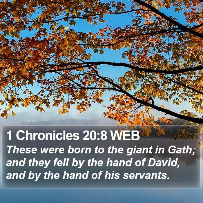 1 Chronicles 20:8 WEB Bible Study