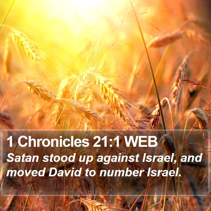 1 Chronicles 21:1 WEB Bible Study