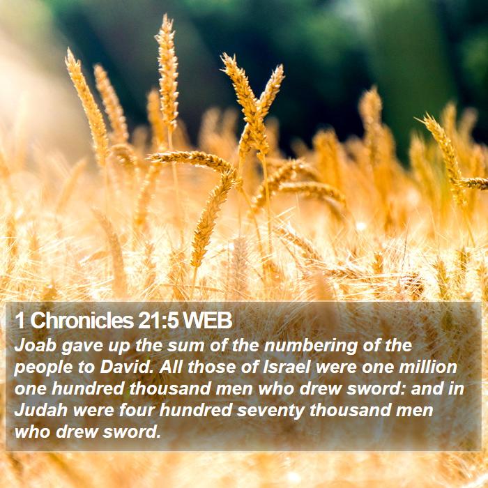 1 Chronicles 21:5 WEB Bible Study