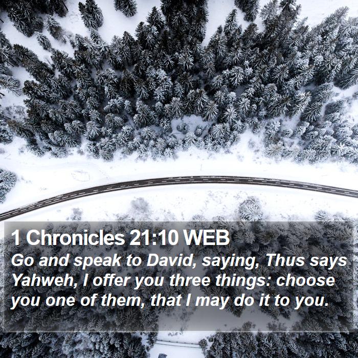 1 Chronicles 21:10 WEB Bible Study