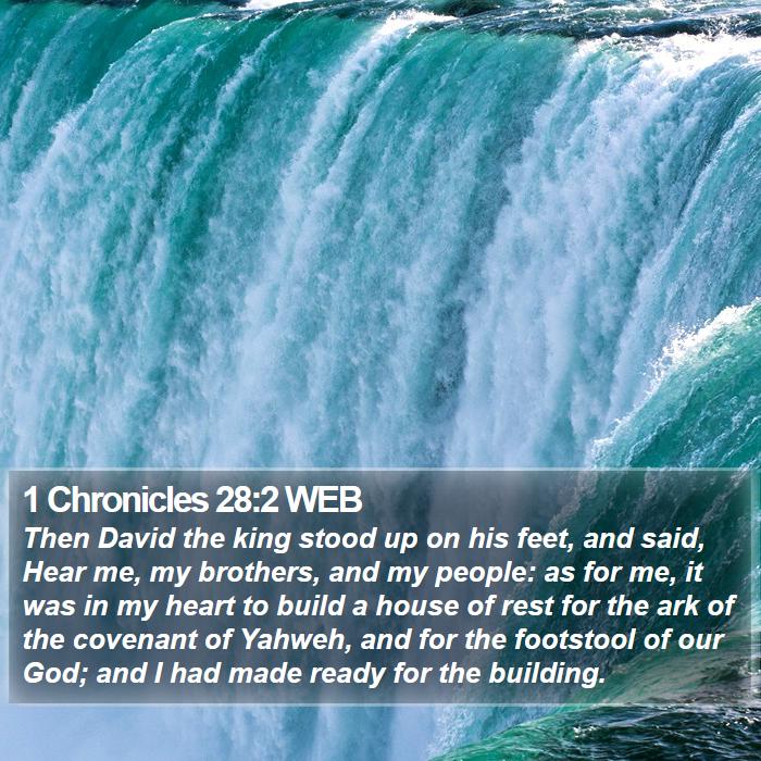 1 Chronicles 28:2 WEB Bible Study