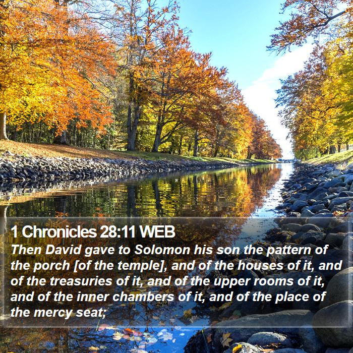 1 Chronicles 28:11 WEB Bible Study