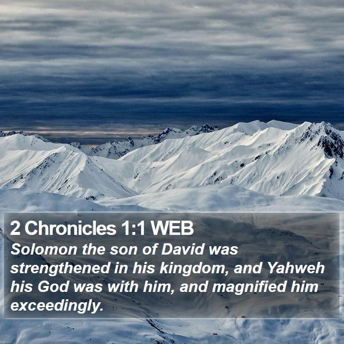 2 Chronicles 1:1 WEB Bible Study