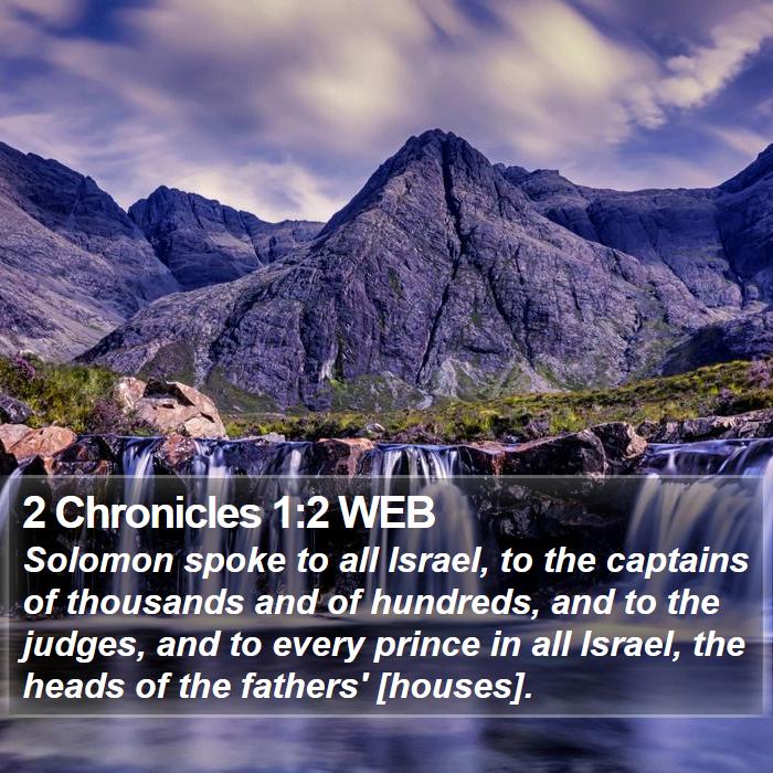 2 Chronicles 1:2 WEB Bible Study