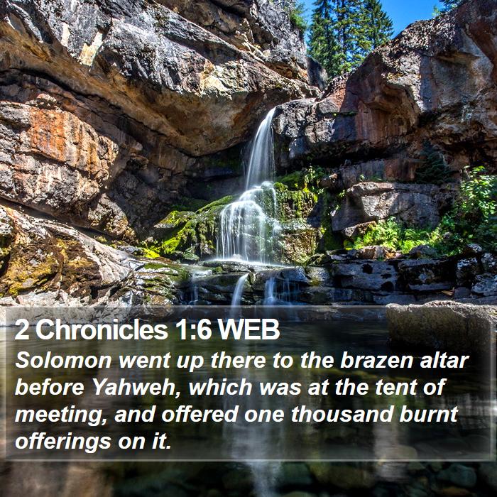 2 Chronicles 1:6 WEB Bible Study