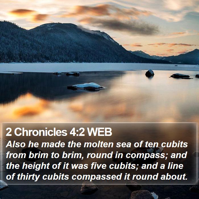 2 Chronicles 4:2 WEB Bible Study