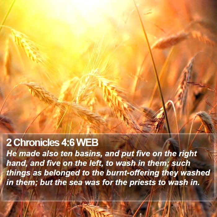 2 Chronicles 4:6 WEB Bible Study