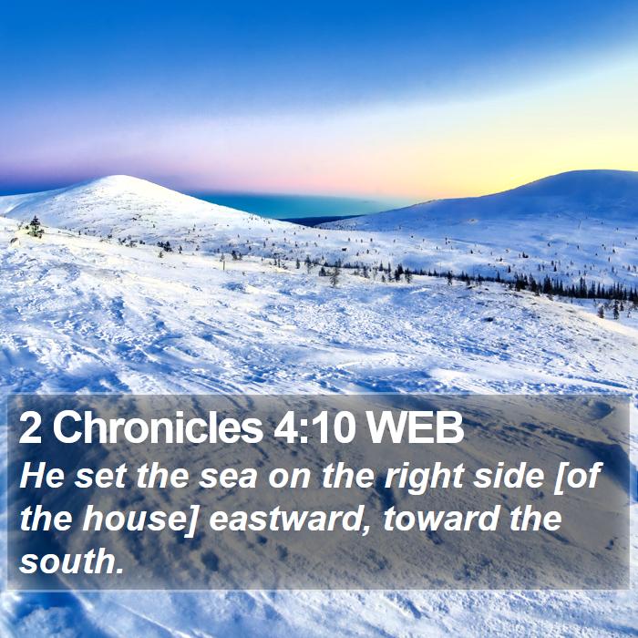 2 Chronicles 4:10 WEB Bible Study