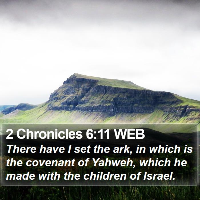 2 Chronicles 6:11 WEB Bible Study