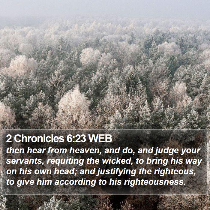 2 Chronicles 6:23 WEB Bible Study