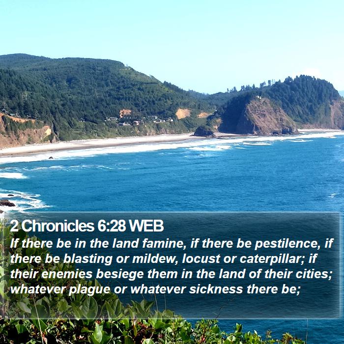 2 Chronicles 6:28 WEB Bible Study