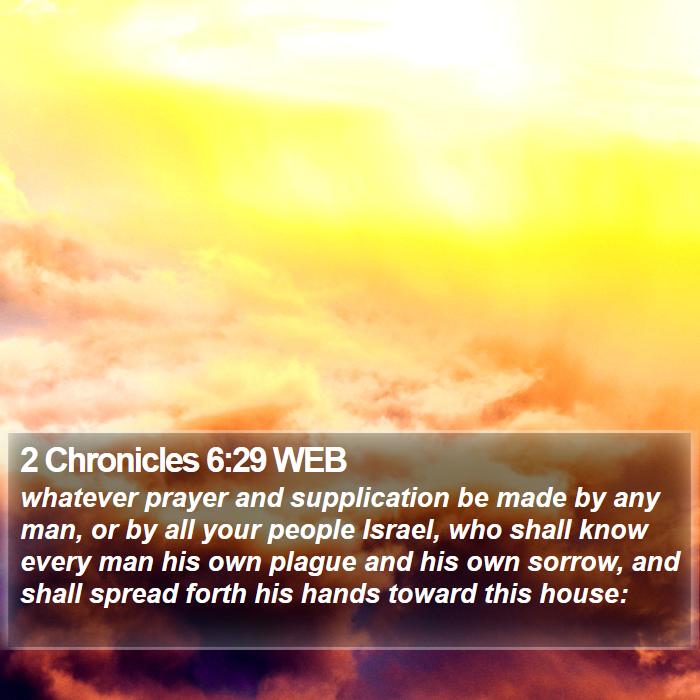 2 Chronicles 6:29 WEB Bible Study