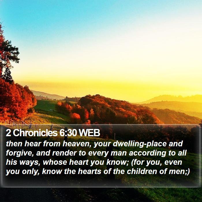 2 Chronicles 6:30 WEB Bible Study