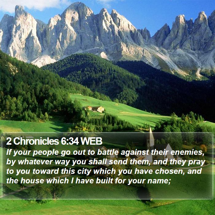 2 Chronicles 6:34 WEB Bible Study