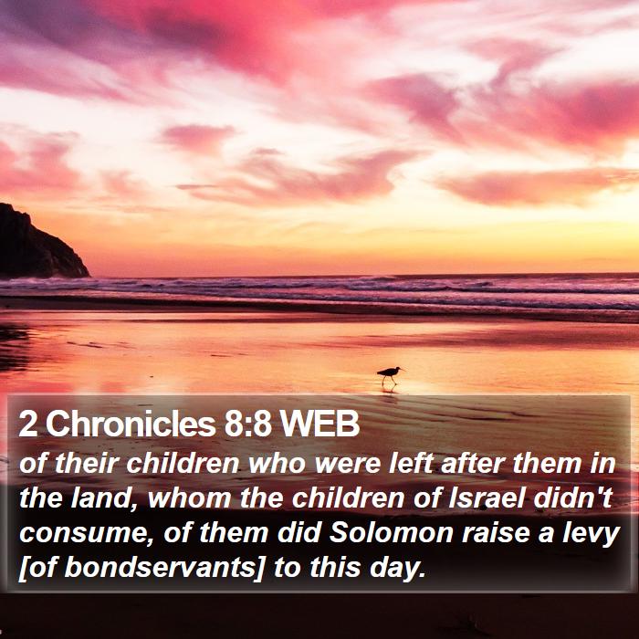 2 Chronicles 8:8 WEB Bible Study