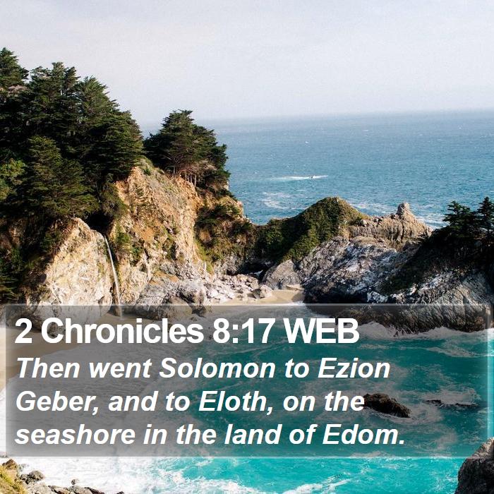 2 Chronicles 8:17 WEB Bible Study