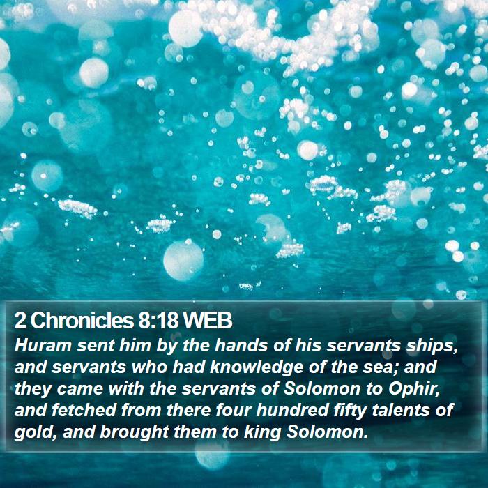 2 Chronicles 8:18 WEB Bible Study