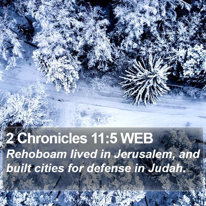 2 Chronicles 11:5 WEB Bible Study