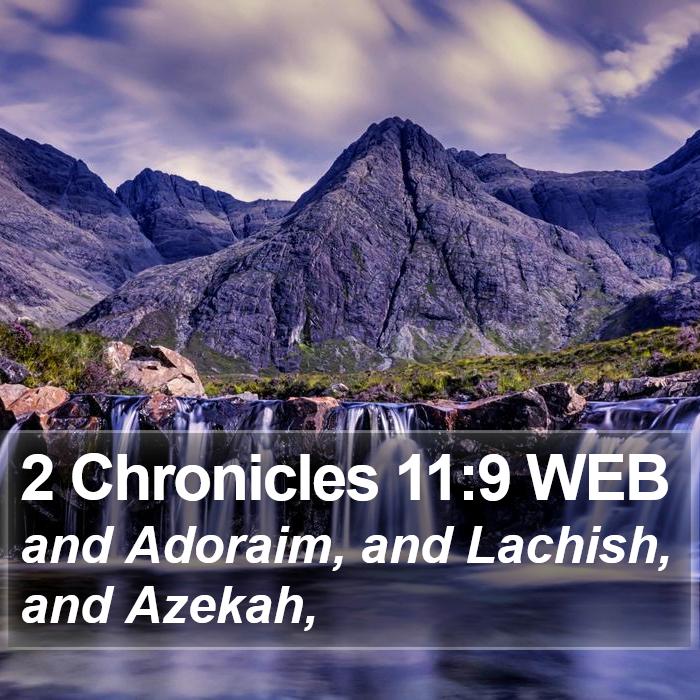 2 Chronicles 11:9 WEB Bible Study