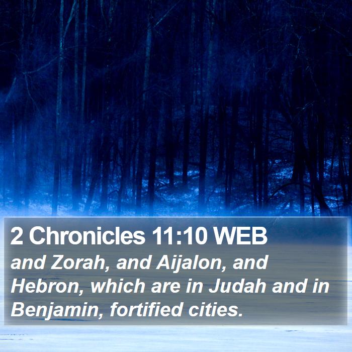 2 Chronicles 11:10 WEB Bible Study