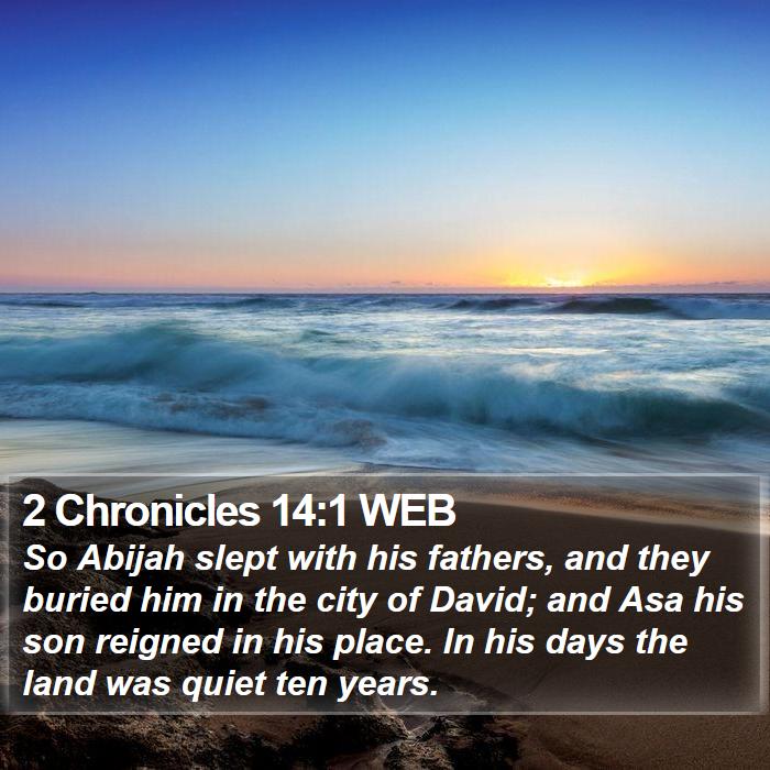 2 Chronicles 14:1 WEB Bible Study