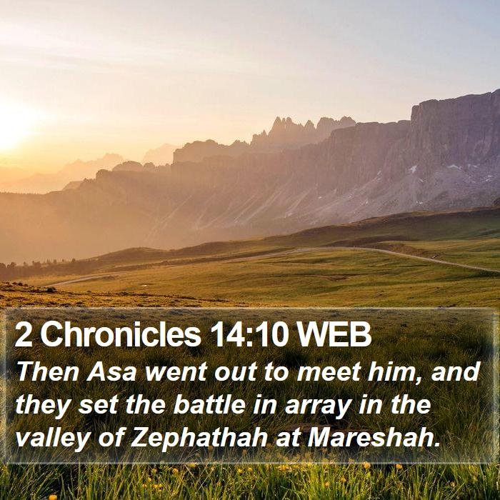 2 Chronicles 14:10 WEB Bible Study