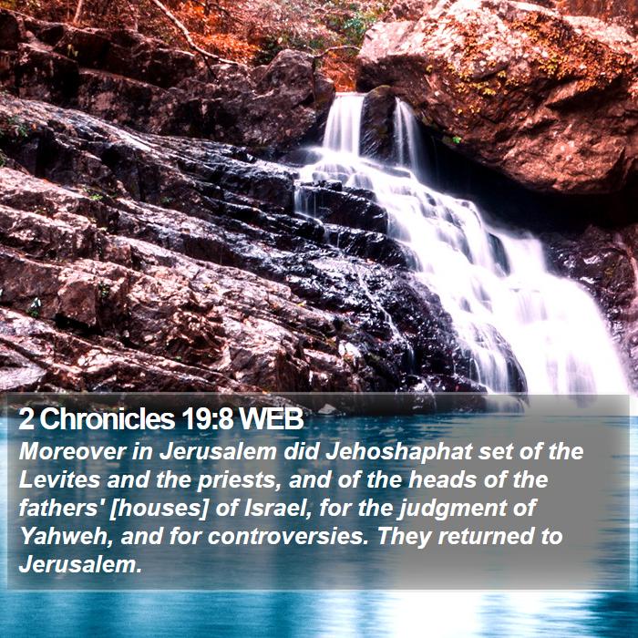 2 Chronicles 19:8 WEB Bible Study