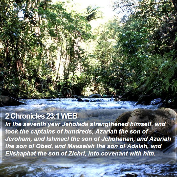 2 Chronicles 23:1 WEB Bible Study