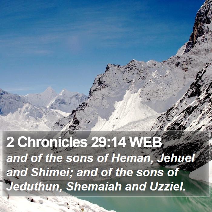 2 Chronicles 29:14 WEB Bible Study