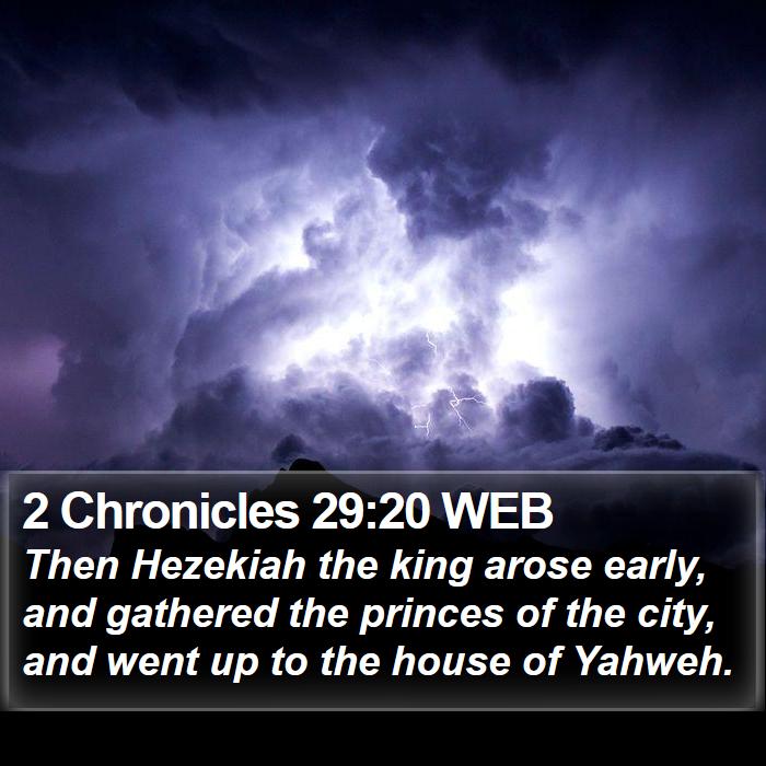 2 Chronicles 29:20 WEB Bible Study