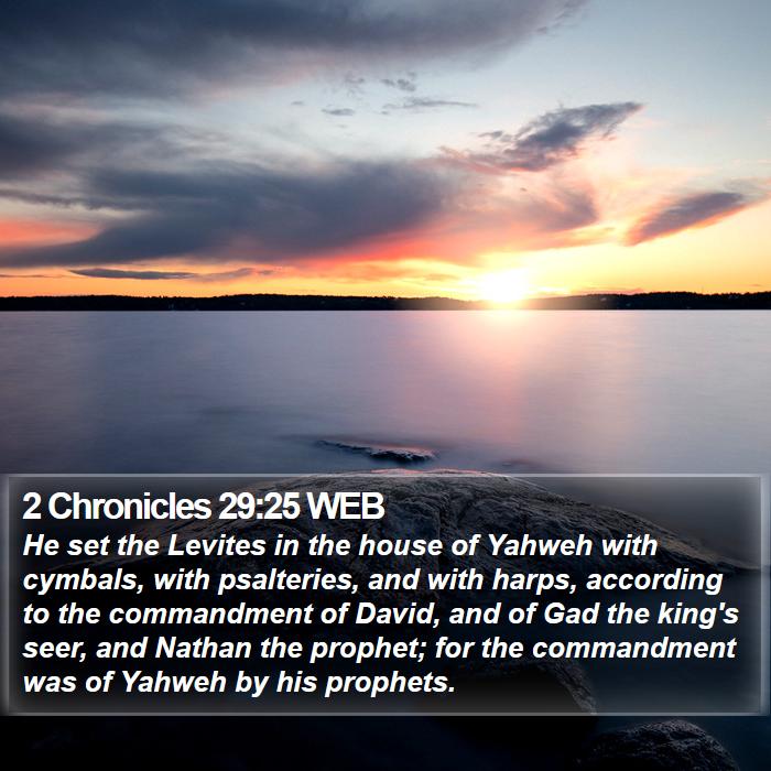 2 Chronicles 29:25 WEB Bible Study