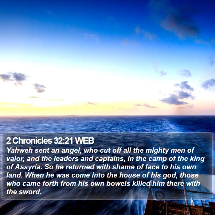 2 Chronicles 32:21 WEB Bible Study