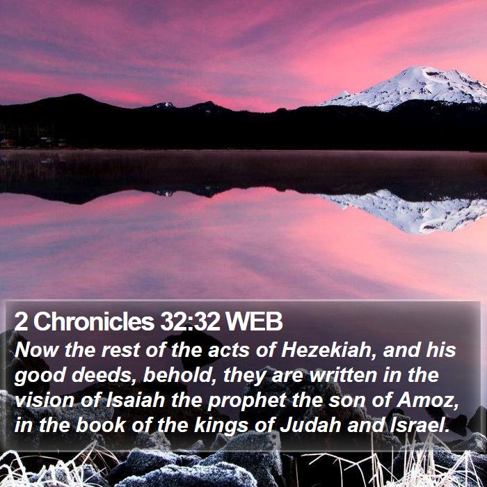 2 Chronicles 32:32 WEB Bible Study