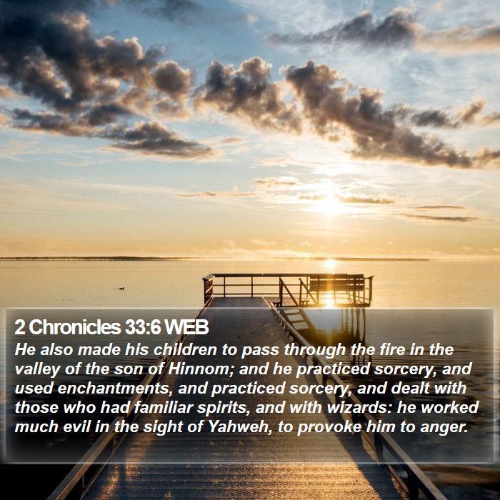 2 Chronicles 33:6 WEB Bible Study