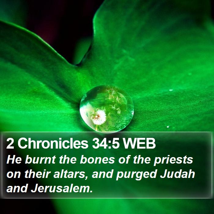 2 Chronicles 34:5 WEB Bible Study