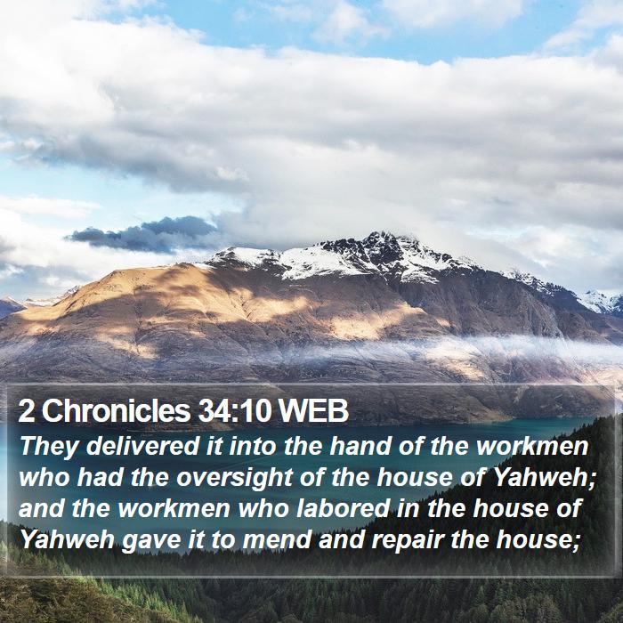 2 Chronicles 34:10 WEB Bible Study