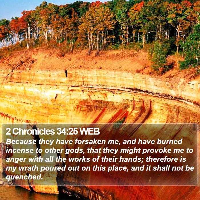 2 Chronicles 34:25 WEB Bible Study