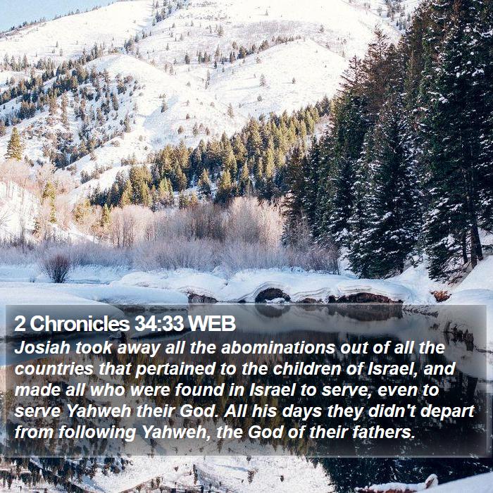 2 Chronicles 34:33 WEB Bible Study