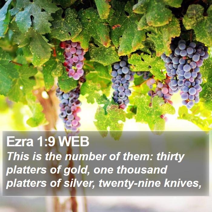 Ezra 1:9 WEB Bible Study