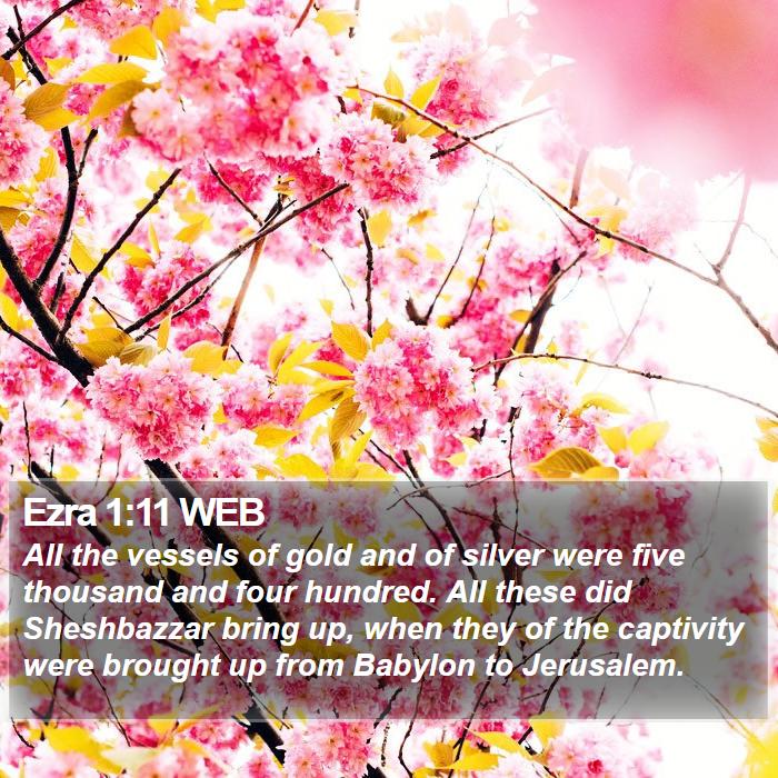 Ezra 1:11 WEB Bible Study