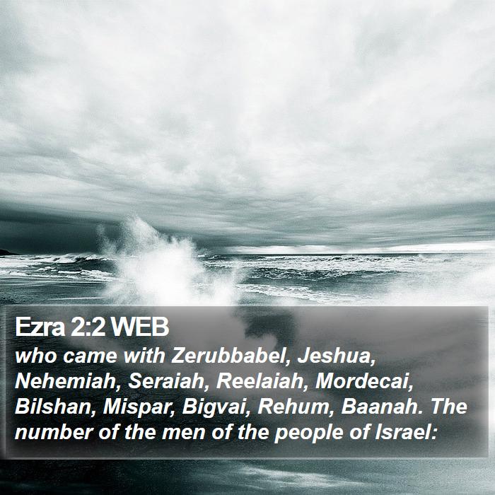 Ezra 2:2 WEB Bible Study