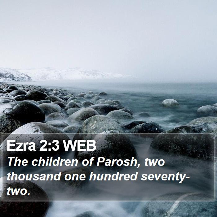 Ezra 2:3 WEB Bible Study