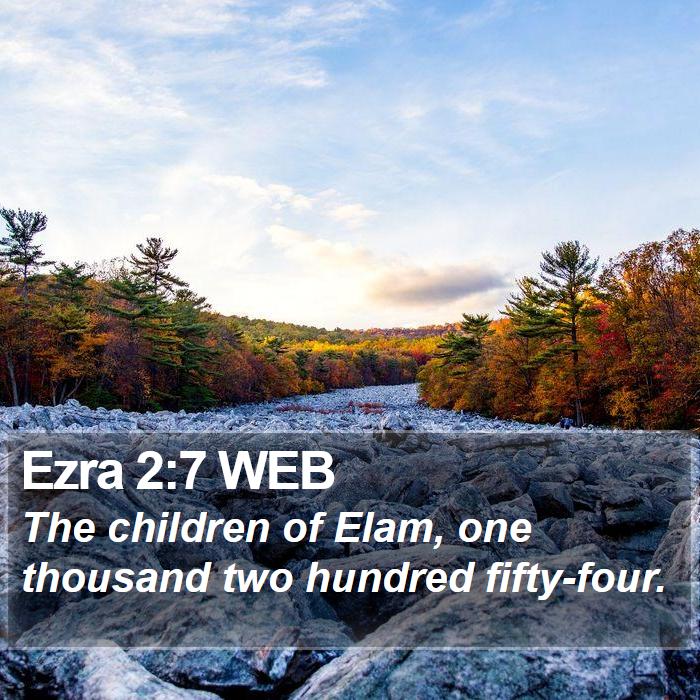 Ezra 2:7 WEB Bible Study